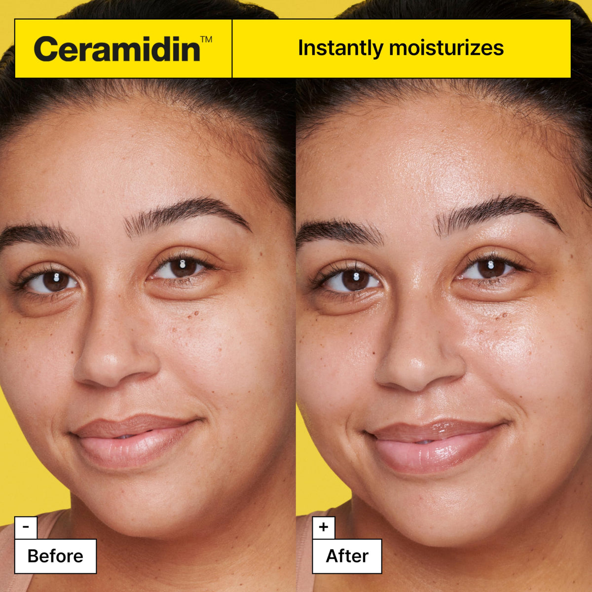 Dr.Jart+ ingredient label close-up highlighting ceramide NP and panthenol
