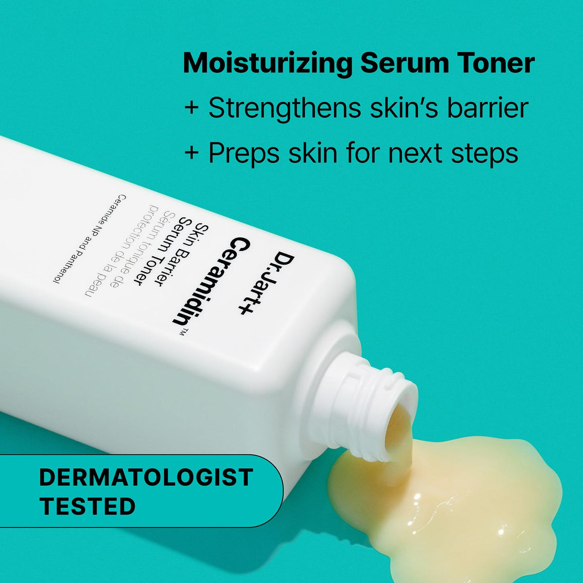 Dr.Jart+ texture close-up highlighting creamy milky consistency for smooth application
