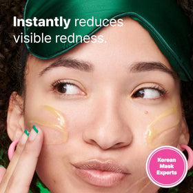 Dr.Jart+ mask applied on hand demonstrating smooth, cooling feel