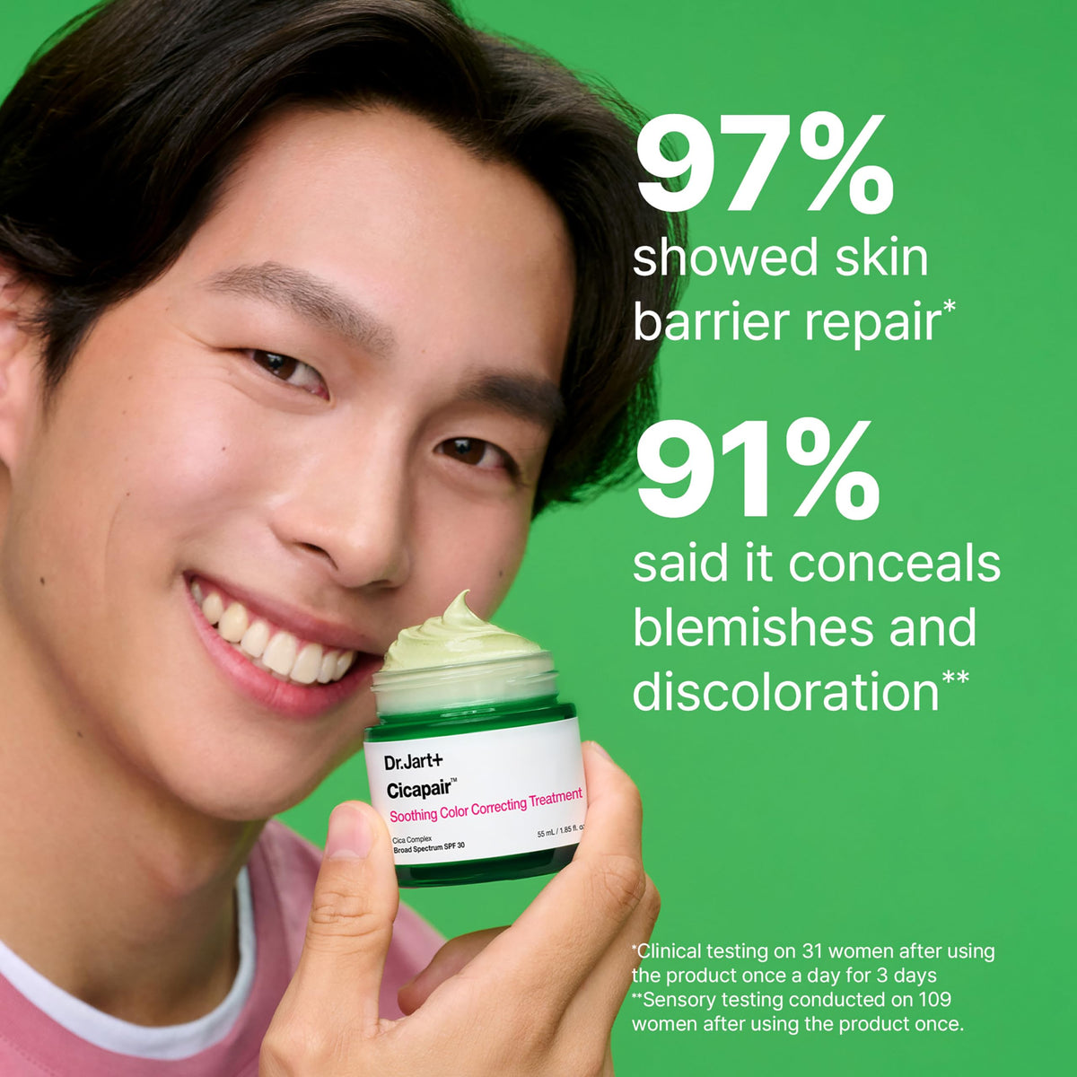 Dr.Jart+ tube on bathroom vanity suggesting daily skincare routine ease