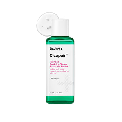 Dr.Jart+ front packaging showing bottle and label, highlighting calming benefits