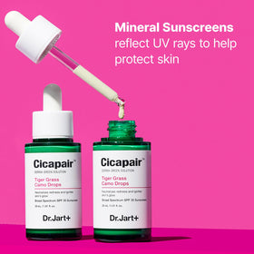 Dr.Jart+ label detail listing Centella Asiatica and mineral sunscreens