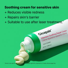 Dr.Jart+ Cicapair cream texture close-up highlighting fast-absorbing, non-greasy feel