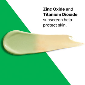 Dr.Jart+ label detail highlighting mineral SPF 30 and calming ingredients