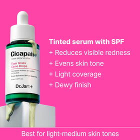 Dr.Jart+ serum texture close-up showing lightweight, blendable consistency