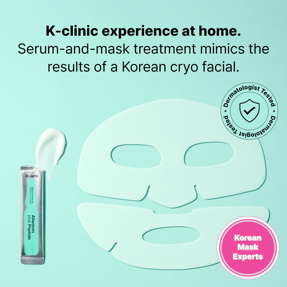 Dr.Jart+ ampoule close-up highlighting serum texture and barrier-repairing actives