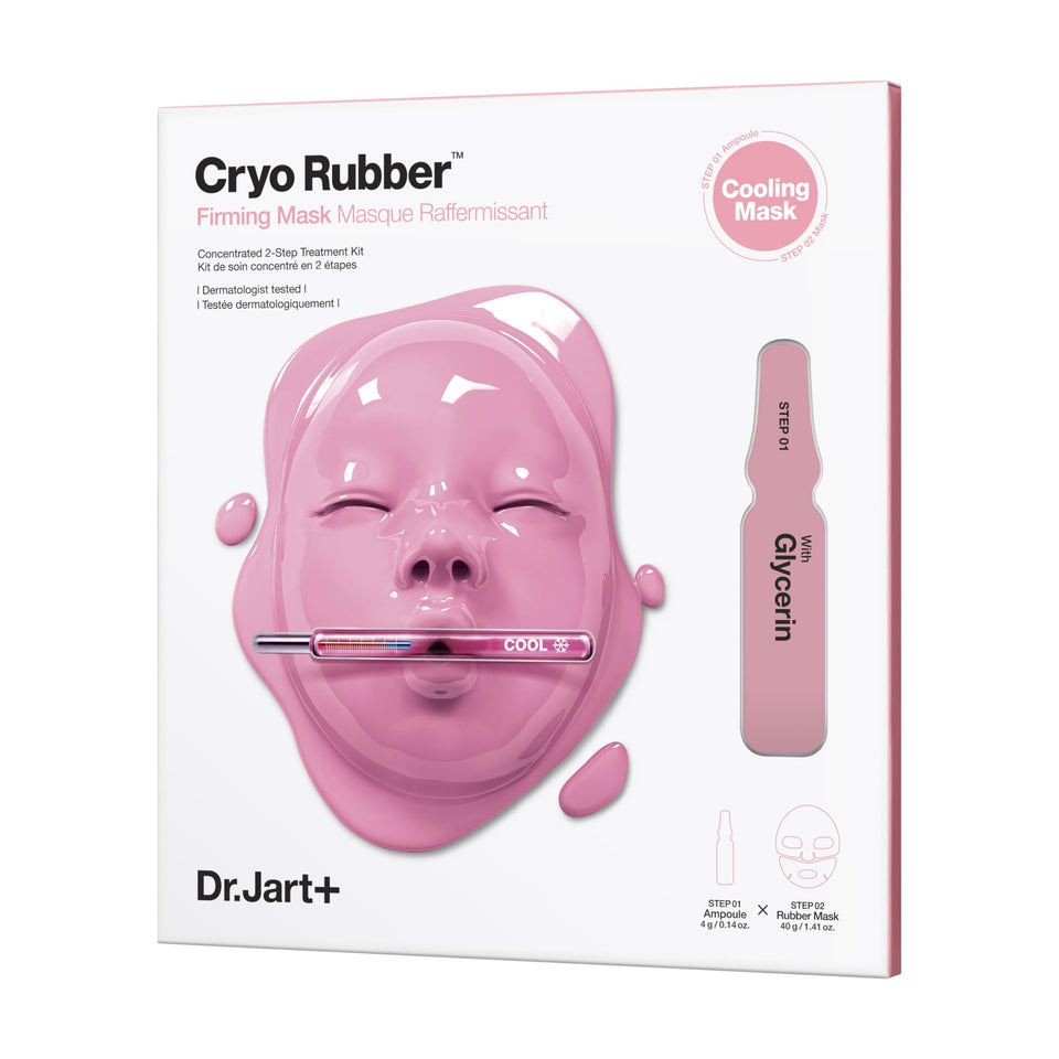 Dr.Jart+ front packaging showing travel-size mask and benefits