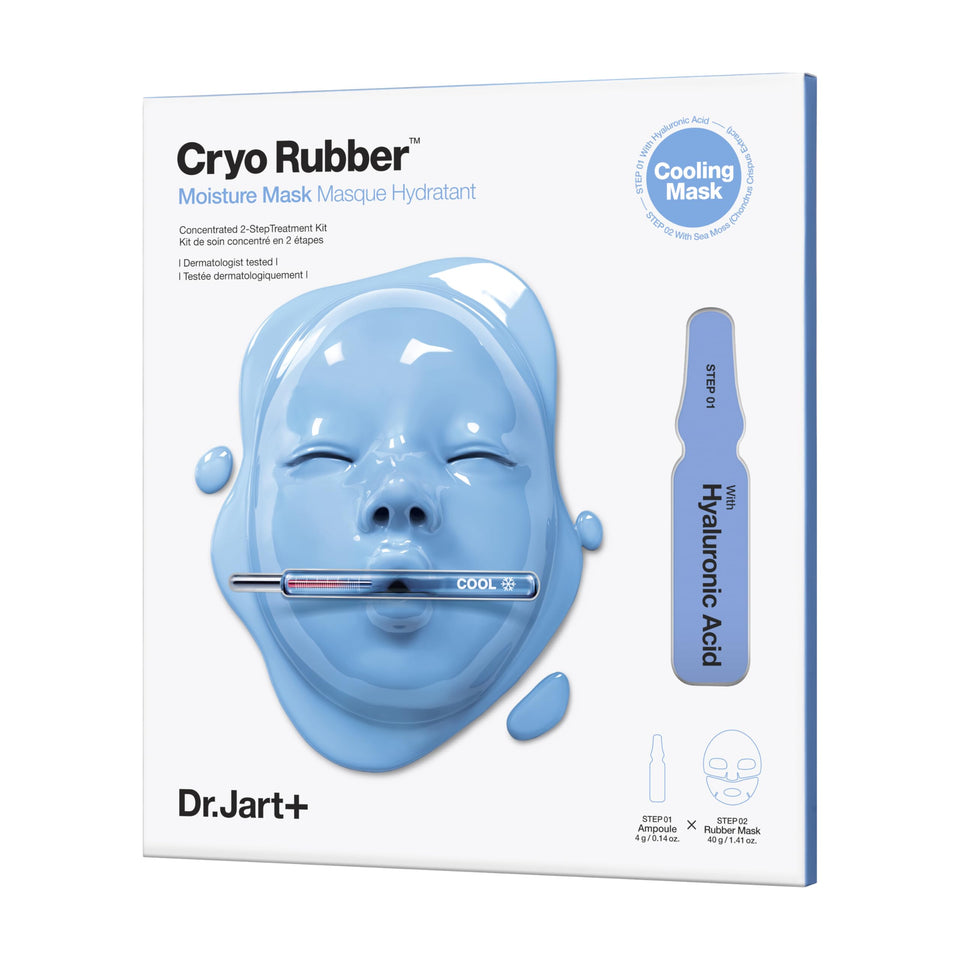 Dr.Jart+ front packaging showing travel-size single pack and benefits