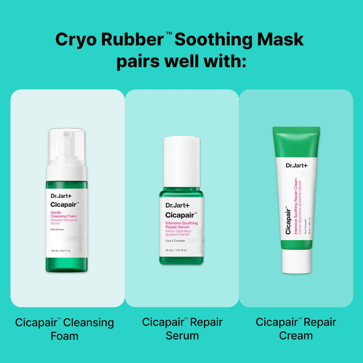 Dr.Jart+ kit staged in a bathroom lifestyle scene suggesting at-home spa use