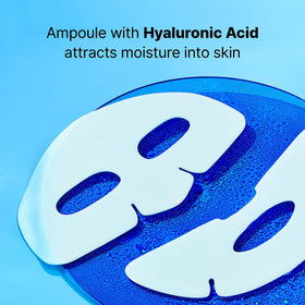 Dr.Jart+ mask on model demonstrating application and cooling effect