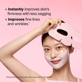 Woman using Dr.Jart+ mask in use relaxing for 20-minute treatment