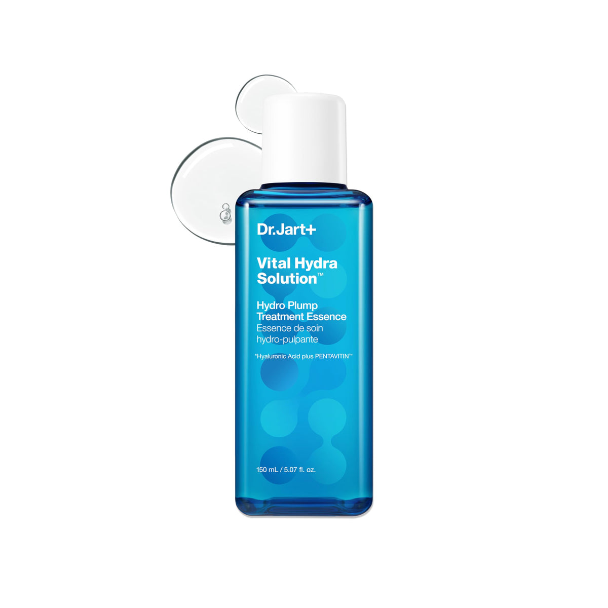 Dr.Jart+ front packaging showing bottle and branding with clear hydration benefit