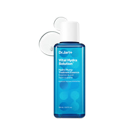Dr.Jart+ front packaging showing bottle and branding with clear hydration benefit