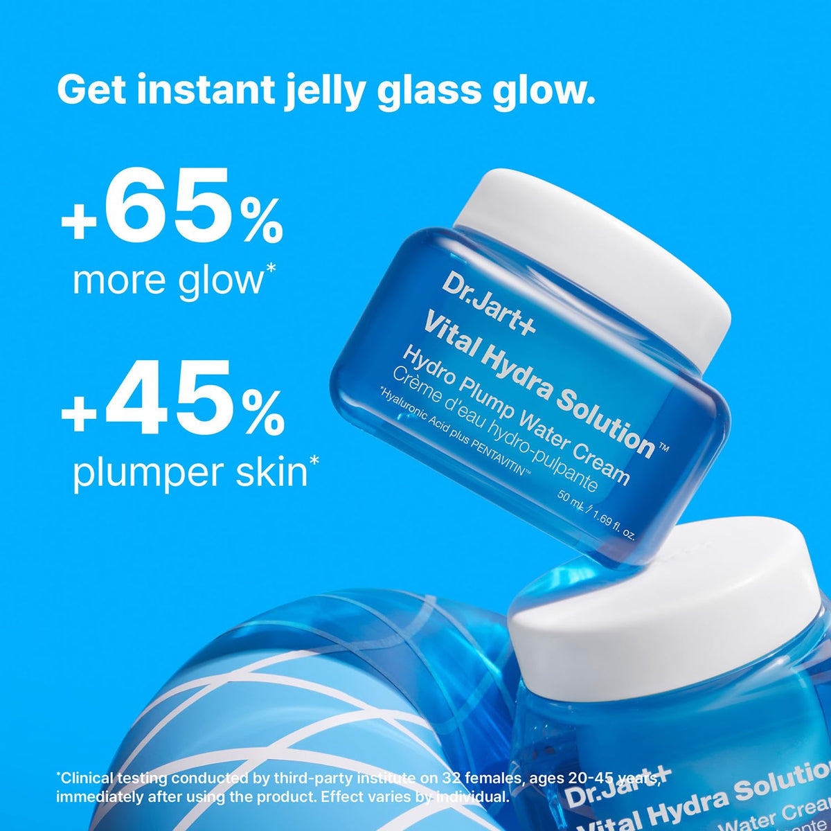 Dr.Jart+ ingredients label close-up showing hyaluronic acid and barrier-supporting actives