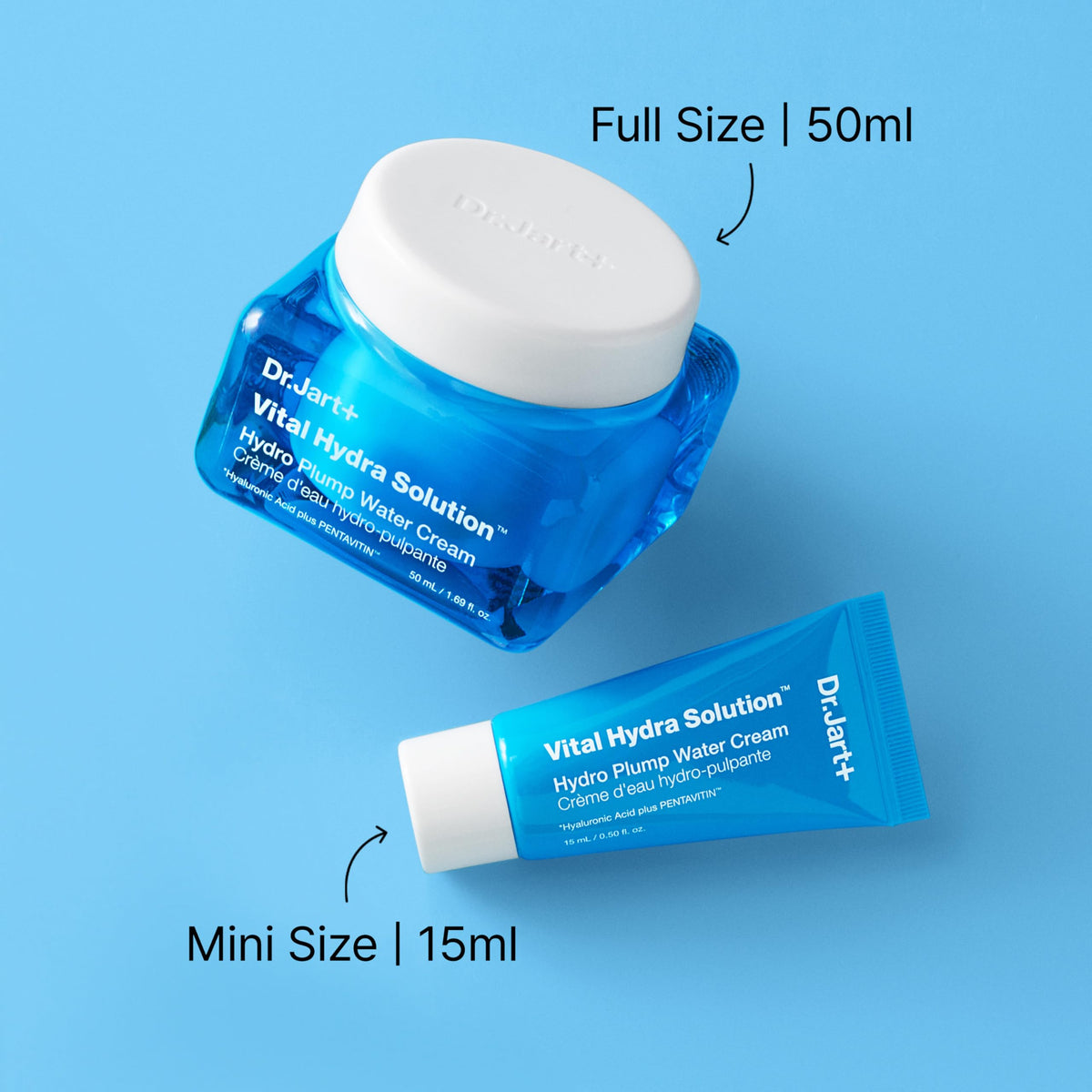 Dr.Jart+ model with dewy skin lifestyle shot showing hydrated glowing complexion benefit