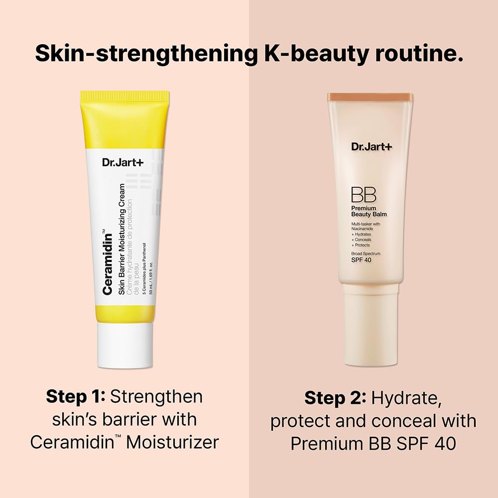 Dr.Jart+ tube on bathroom counter in morning routine highlighting multitasking benefit