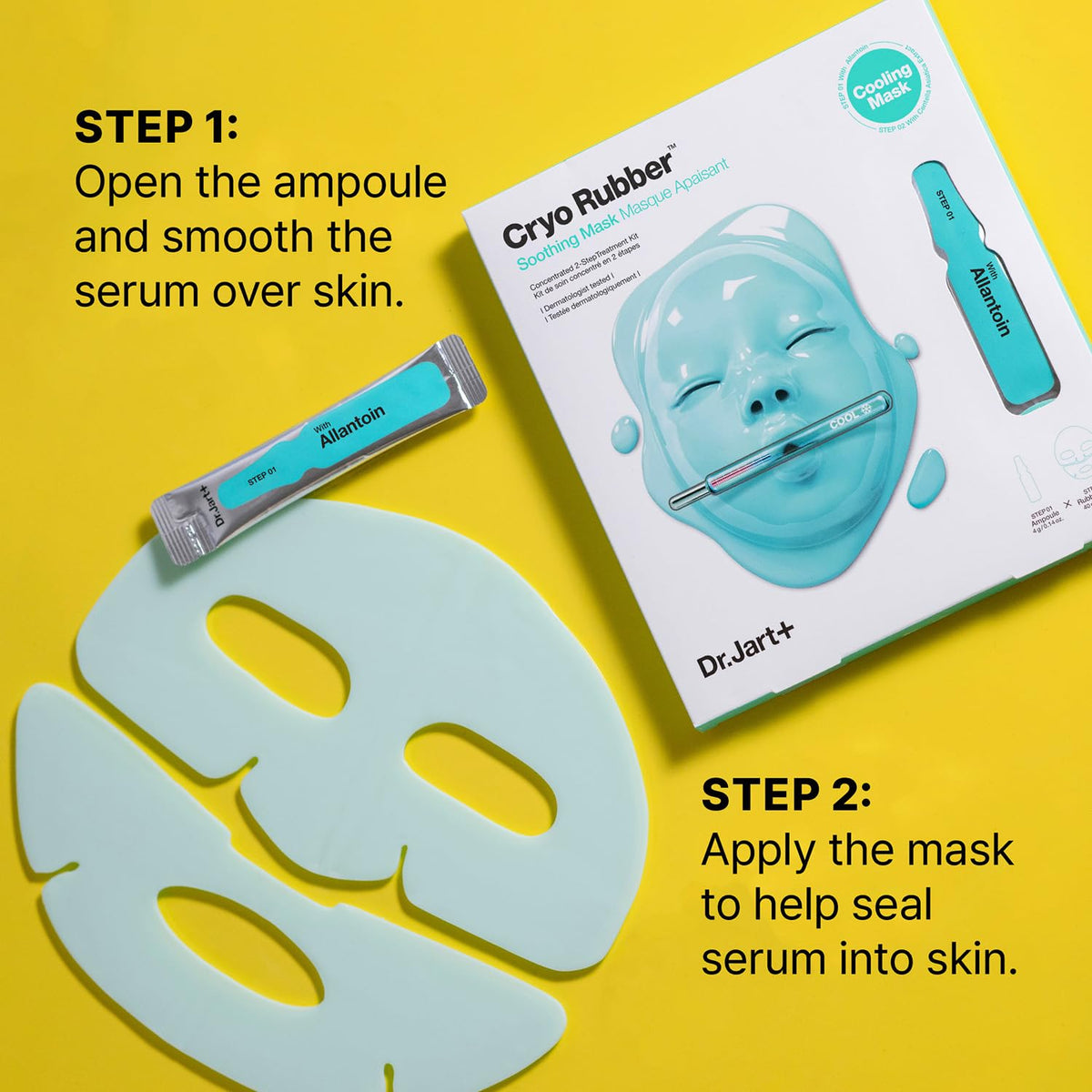 Dr.Jart+ rubber mask texture detail showing flexible cooling surface
