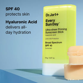 Dr.Jart+ being applied over makeup to reduce shine and blur pores