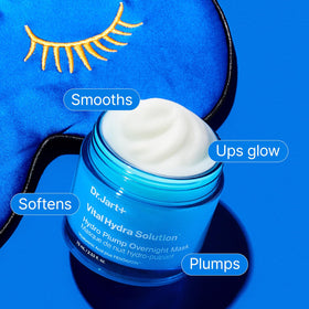 Dr.Jart+ application on hand demonstrating gel absorption and immediate dewy finish