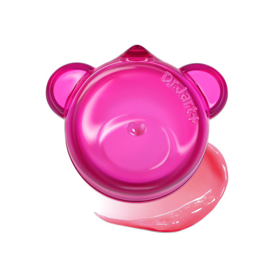 Dr.Jart+ jar front view showing product packaging and glossy pink tint benefit