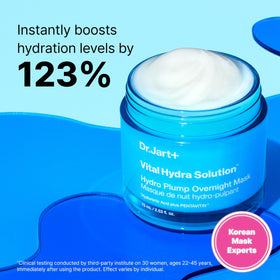 Dr.Jart+ gel texture close-up illustrating lightweight hydration and smooth spreadability