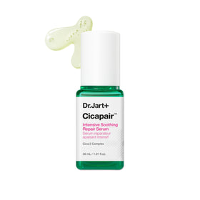 Dr.Jart+ front packaging showcasing calming serum and benefits