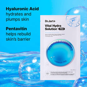 Dr.Jart+ Soothing Hydra mask serum pouring to calm skin and reduce irritation