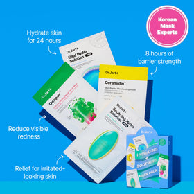 Dr.Jart+ Vital Hydra mask sheet close-up showing hydrating texture and glow
