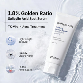 Dr.Leo crystal-jelly texture close-up emphasizing gentle exfoliation