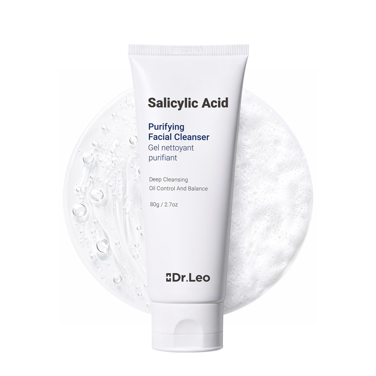 Dr.Leo front packaging showing tube and clear product benefits