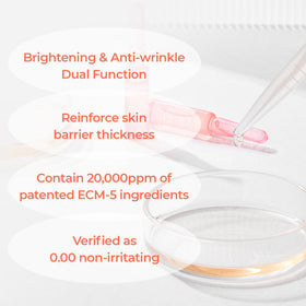 Dr.Melaxin ampoule being applied to the neck with upward strokes for firmer-looking skin