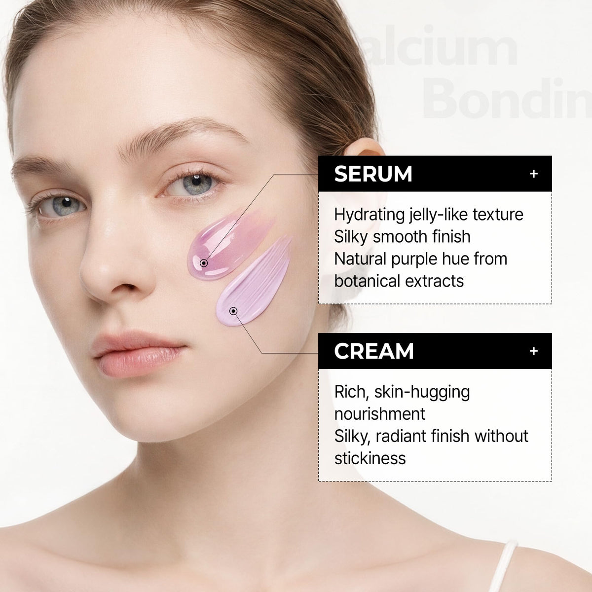 Dr.Melaxin applied to jawline demonstrating lift-focused targeting benefit