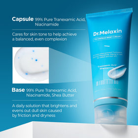Dr.Melaxin before and after simulated image illustrating tone improvement