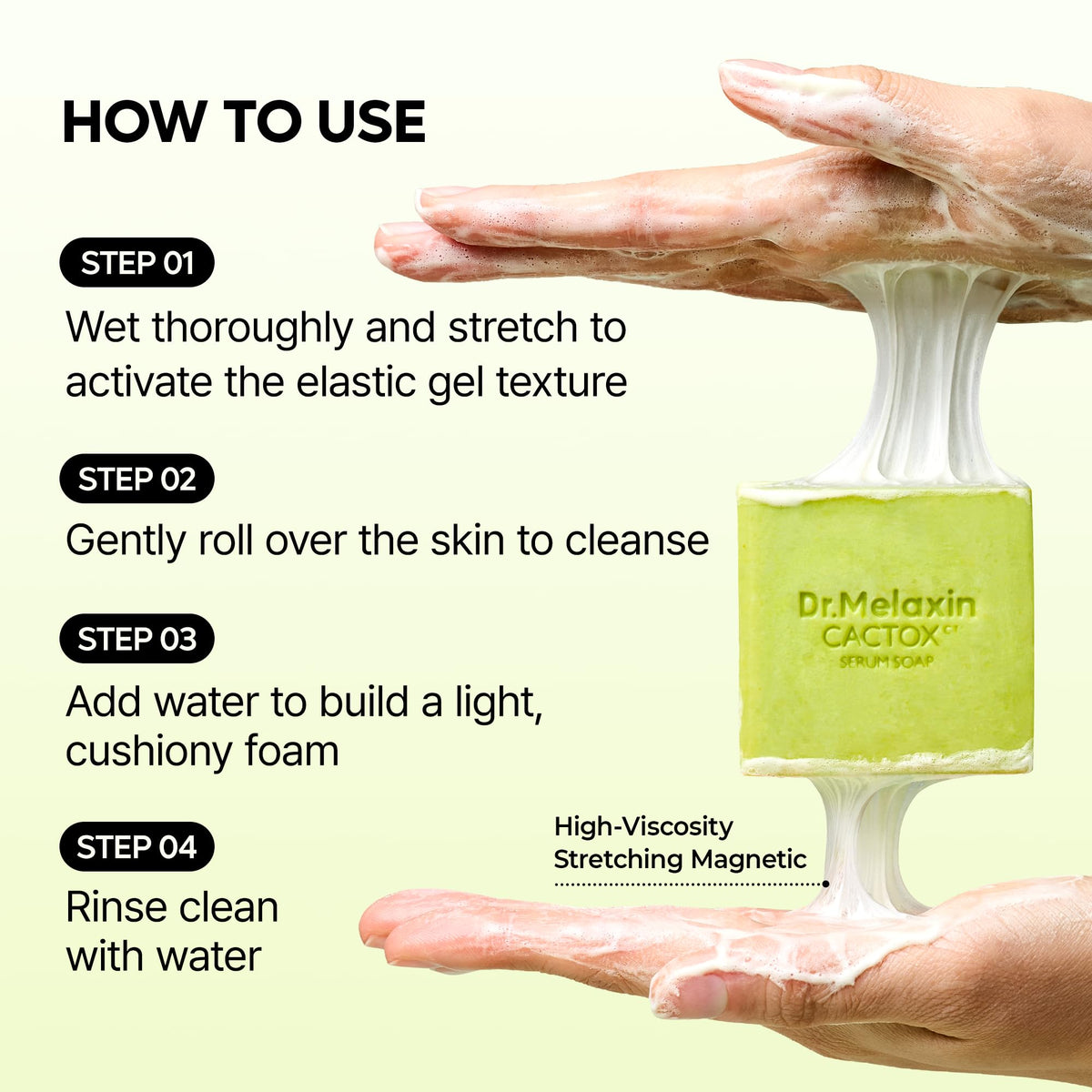 Dr.Melaxin soap placed on sink in bathroom showing daily routine use
