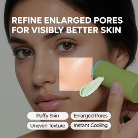 Dr.Melaxin open stick texture closeup highlighting smooth glide benefit