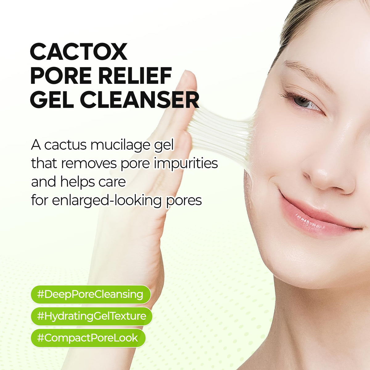 Dr.Melaxin pump dispense closeup demonstrating easy one-handed application