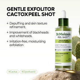 Dr.Melaxin serum texture close-up illustrating lightweight hydrating finish