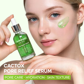 Dr.Melaxin serum texture on skin demonstrating fast-absorbing hydration