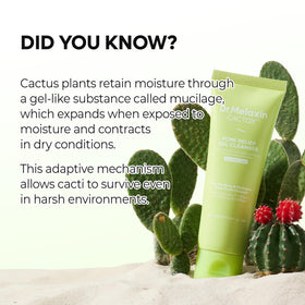 Dr.Melaxin gel texture on hand showing smooth spreadability and hydration