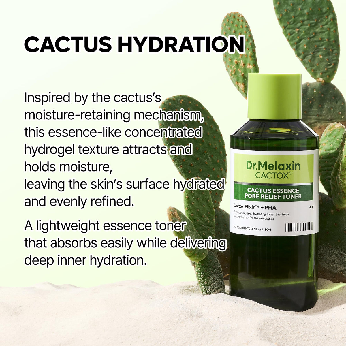 Dr.Melaxin toner placed with cleanser and moisturizer in a daily routine setup