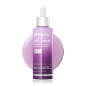 Dr.Melaxin front bottle showing serum packaging and brand benefit