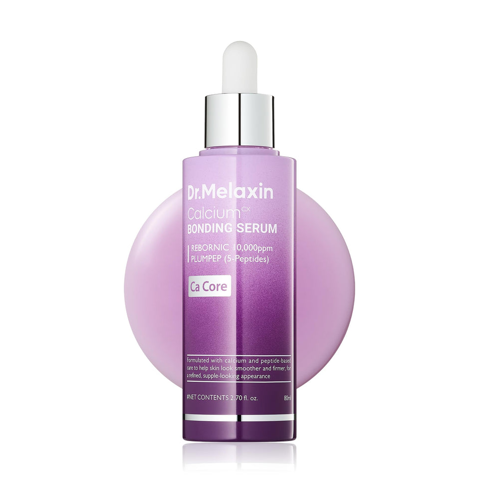Dr.Melaxin front bottle showing serum packaging and brand benefit