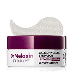 Dr.Melaxin jar and patches displayed with neat stacking showing convenience and hydration