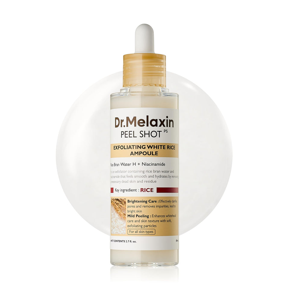 Dr.Melaxin front label ampoule showing product and benefits