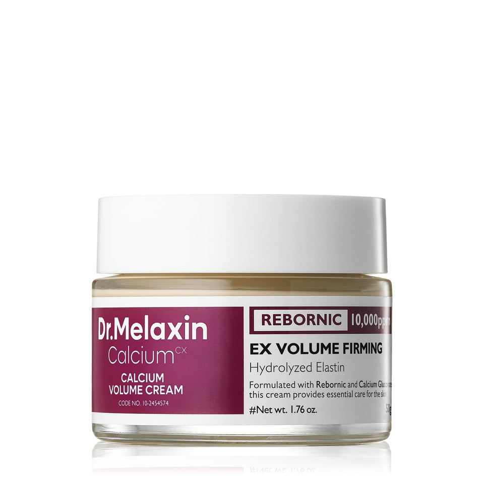 Dr.Melaxin jar front view showing packaging and firming cream benefits