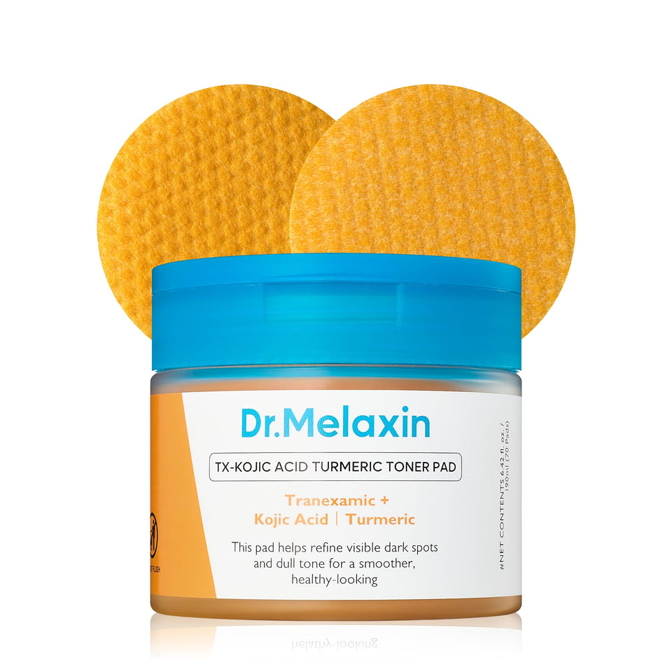 Dr.Melaxin front packaging showing 70 pads and brightening claim benefits