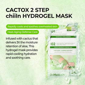 Dr.Melaxin gel texture close-up highlighting soothing moisture barrier