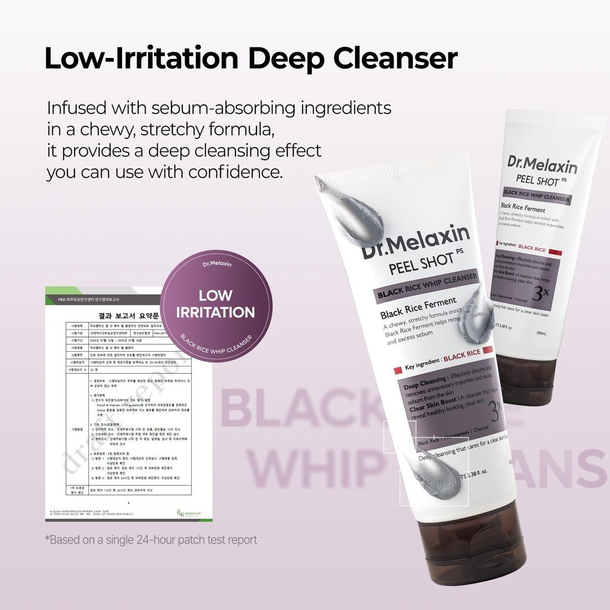 Dr.Melaxin cleanser staged in bathroom routine for everyday use benefit