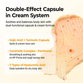 Dr.Melaxin being applied to arm to improve tone and texture