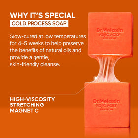 Dr.Melaxin ingredient label showing kojic acid and turmeric